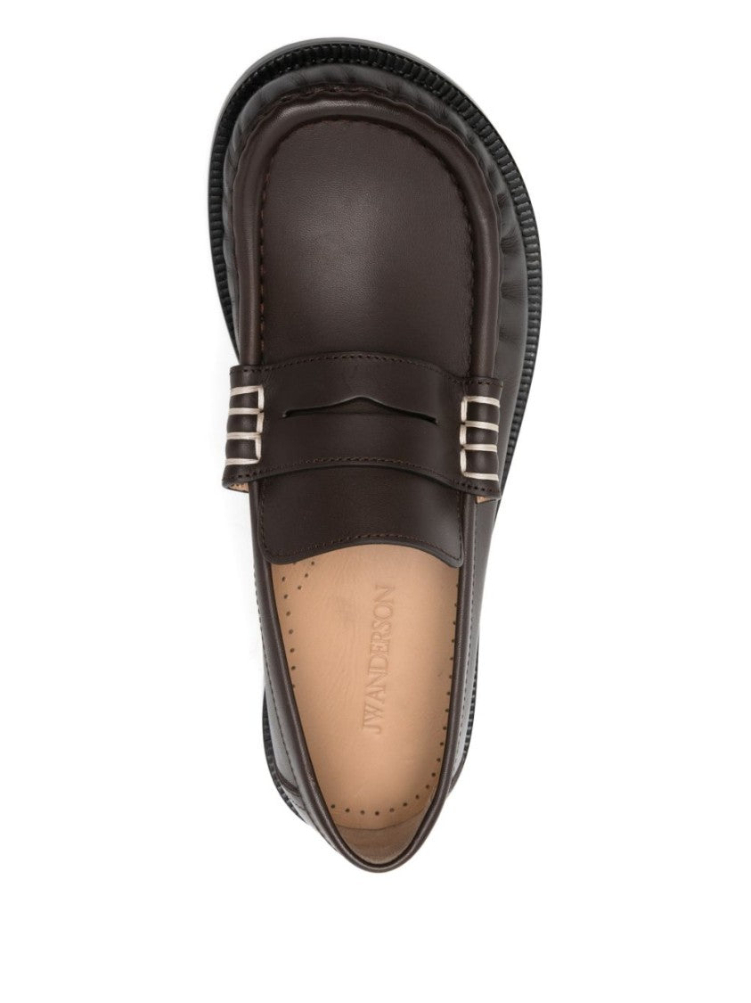 J. W. Anderson Classic Moccasin-Style Silver Flats