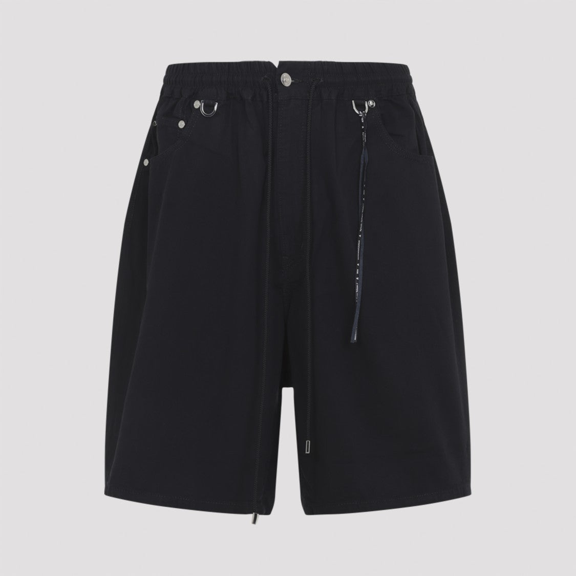 Mastermind Relaxed Fit Black Cotton Shorts