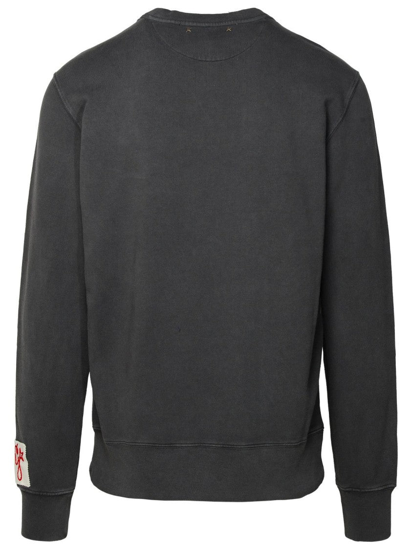 Golden Goose Anthracite Grey Cotton Hoodie