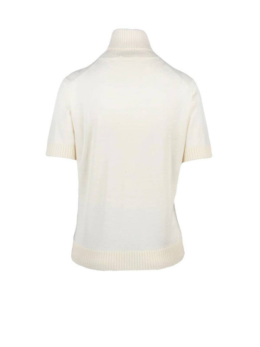 Filippo De Laurentiis Merino Wool Turtleneck Sweater With Ribbed Detailing