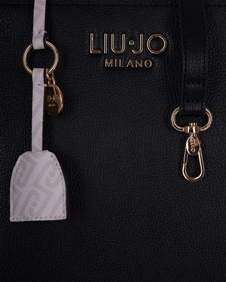 Liu Jo Black Faux Leather Handbag