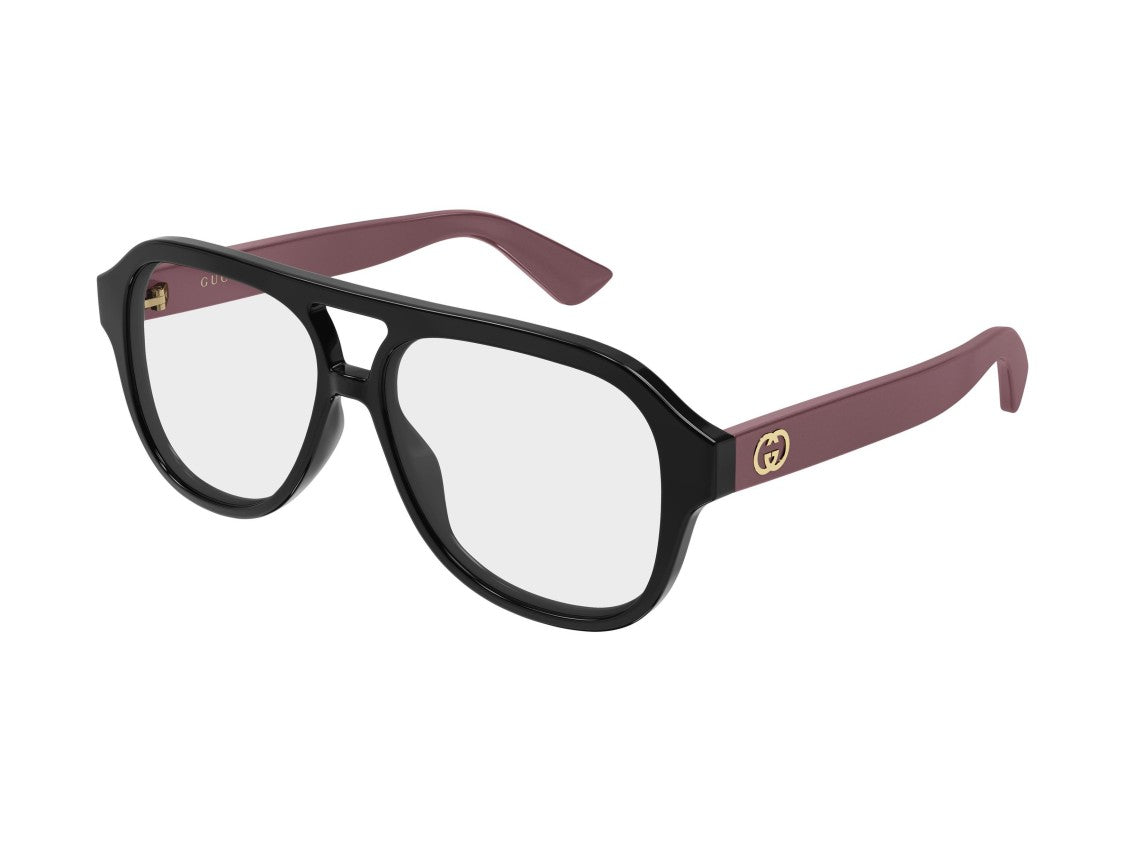 Gucci Glossy Black Gg2192o Oversized Aviator Sunglasses