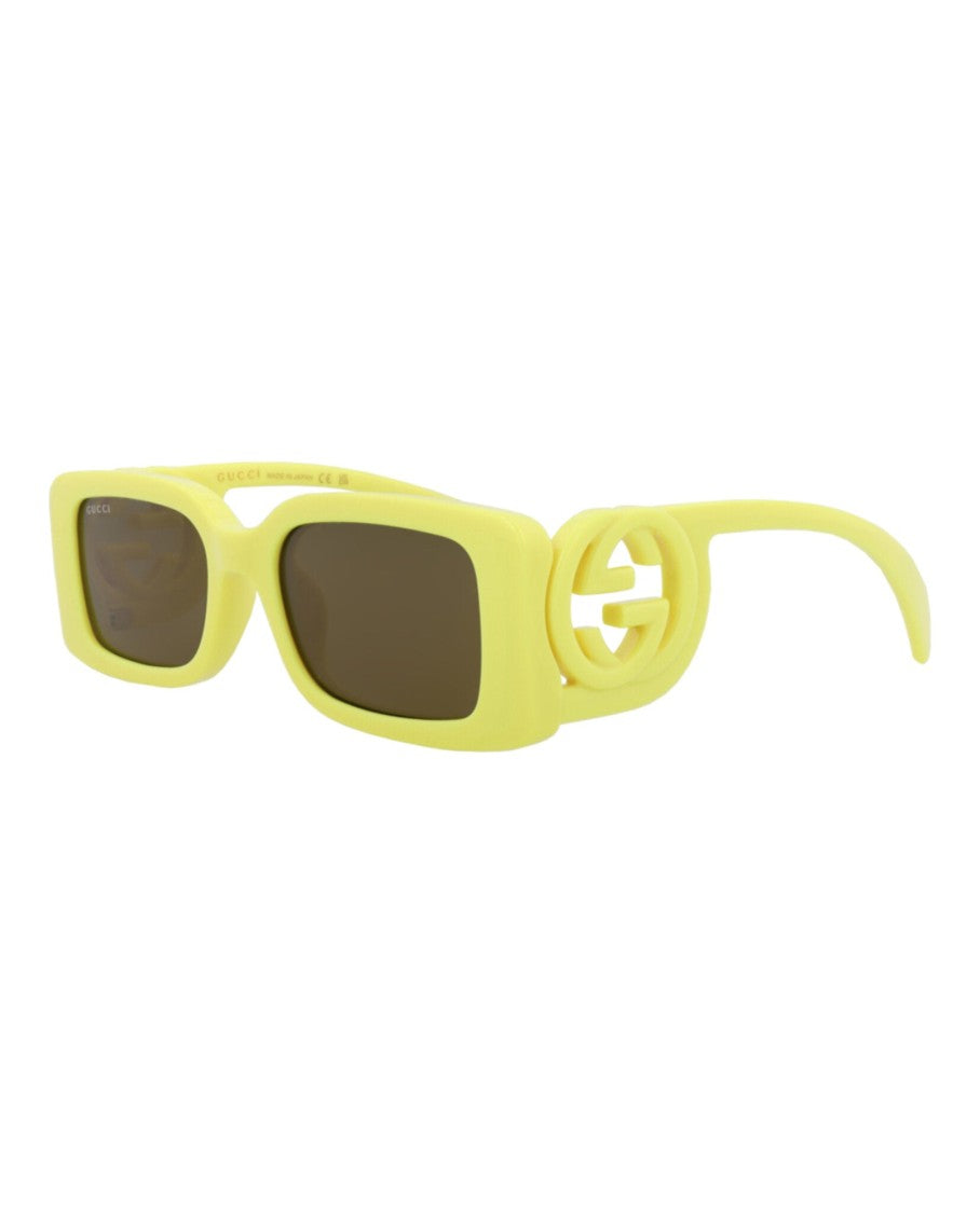Gucci Square-Frame Injection Sunglasses