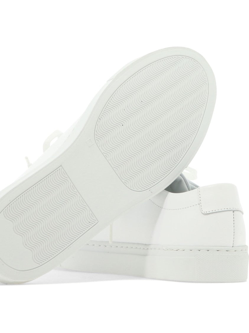 Common Projects White Calf Leather Sneakers With Minimalist Design