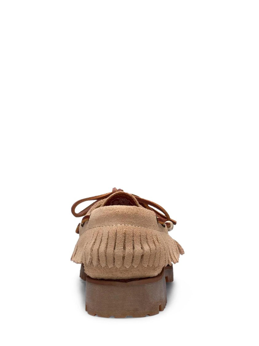 Sebago Fringe-Detail Suede Flats