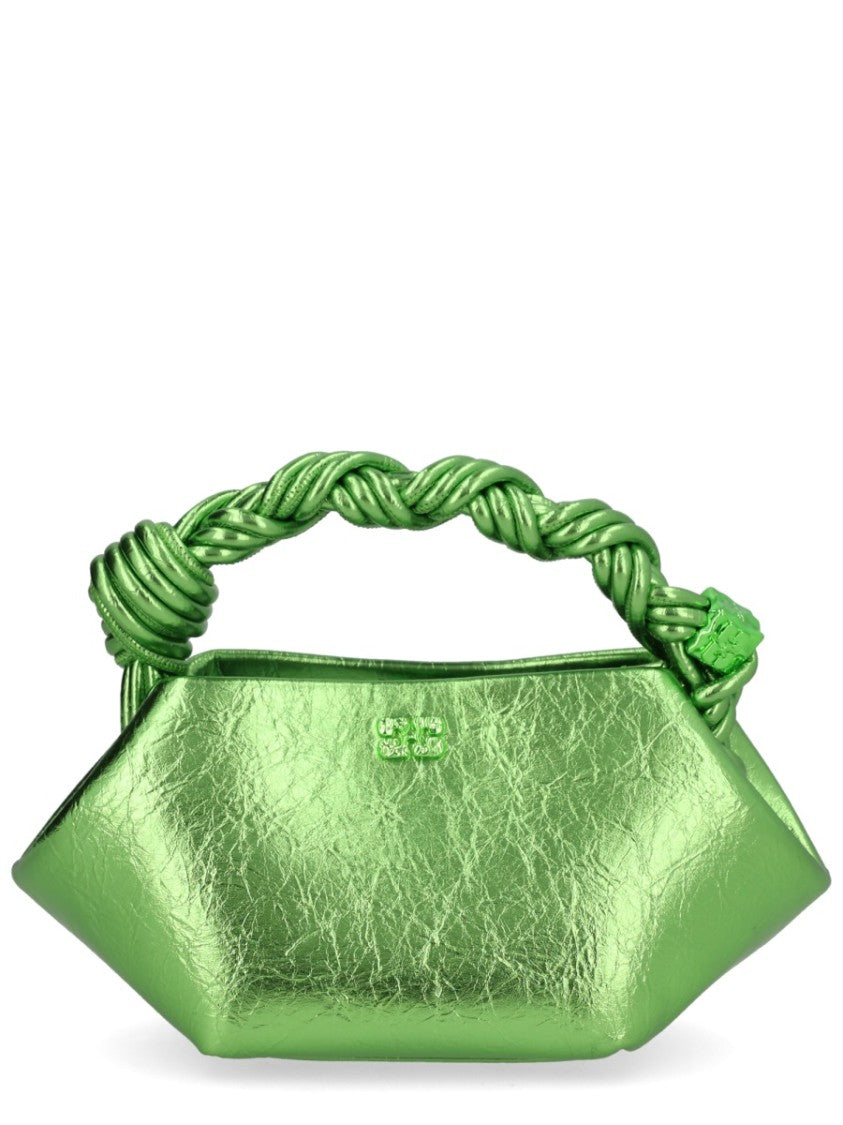 Ganni Mini Bou Shimmering Crinkled Bag