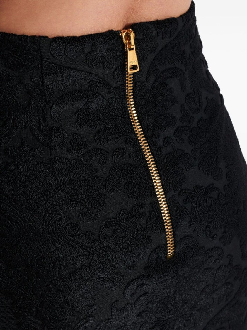 Balmain Baroque Pattern Midi Skirt