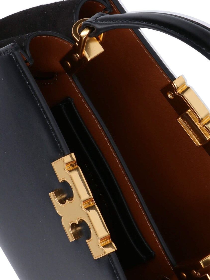 Tory Burch Bauletto Mini 'Eleanor' Handbag With Suede Panels