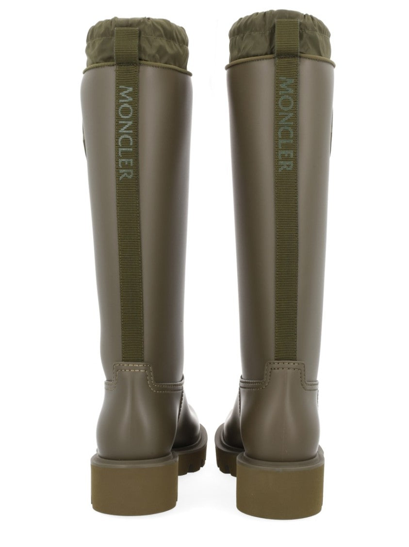 Moncler Kickstream High Vinyl Lug Sole Boots