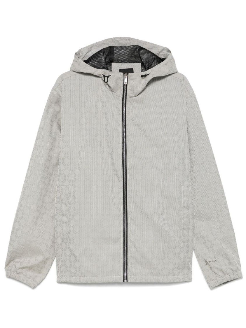 Givenchy Grey Parka With Zip Closure