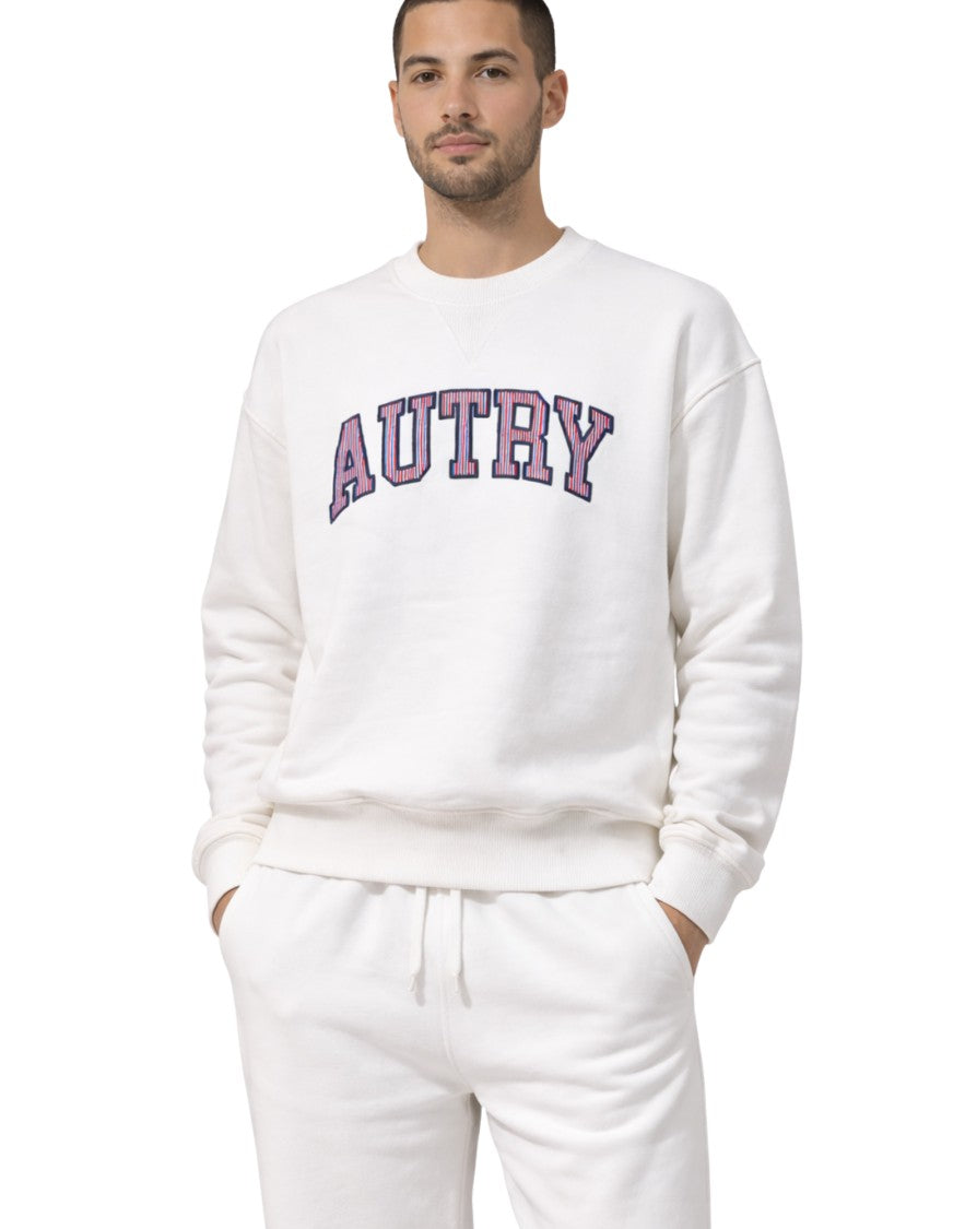 Autry Men’S White Logo Sweatshirt