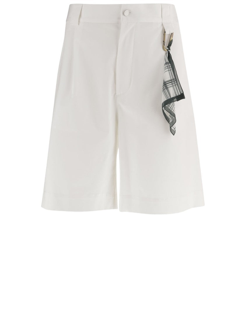 Darkpark Cotton Shorts With Button Closure