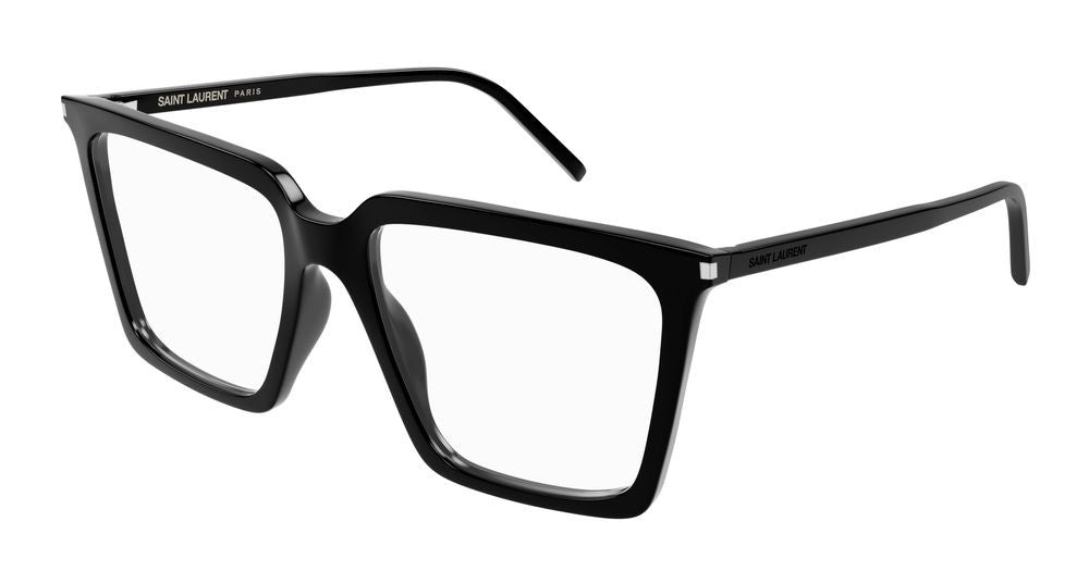 Saint Laurent Eyeglasses Sl 474 Opt 001 Black Black Transparent 56/17/145