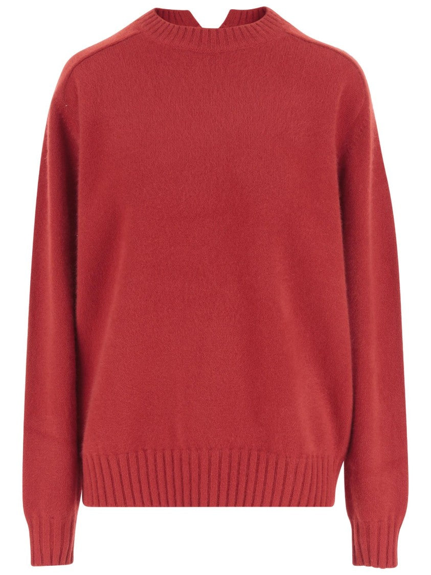 Carven V-Back Cashmere Sweater