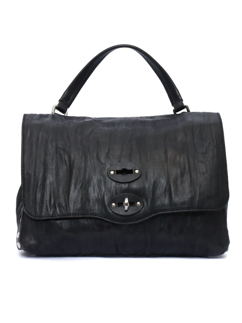 Zanellato Srl Black Lazzarone Postina Plissé Small Size