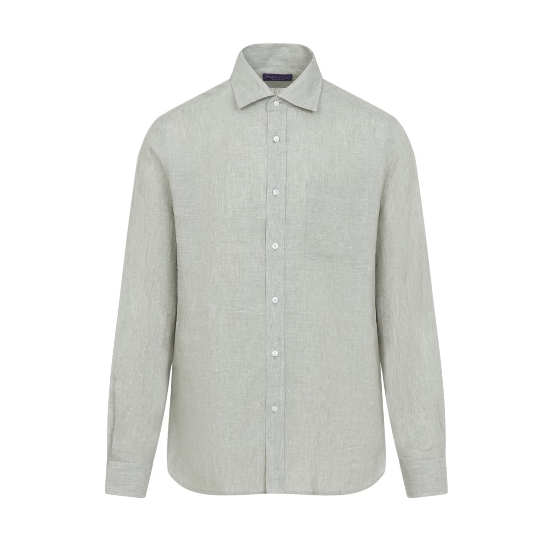Ralph Lauren X Purple Label Long-Sleeved Linen Shirt With Classic Collar