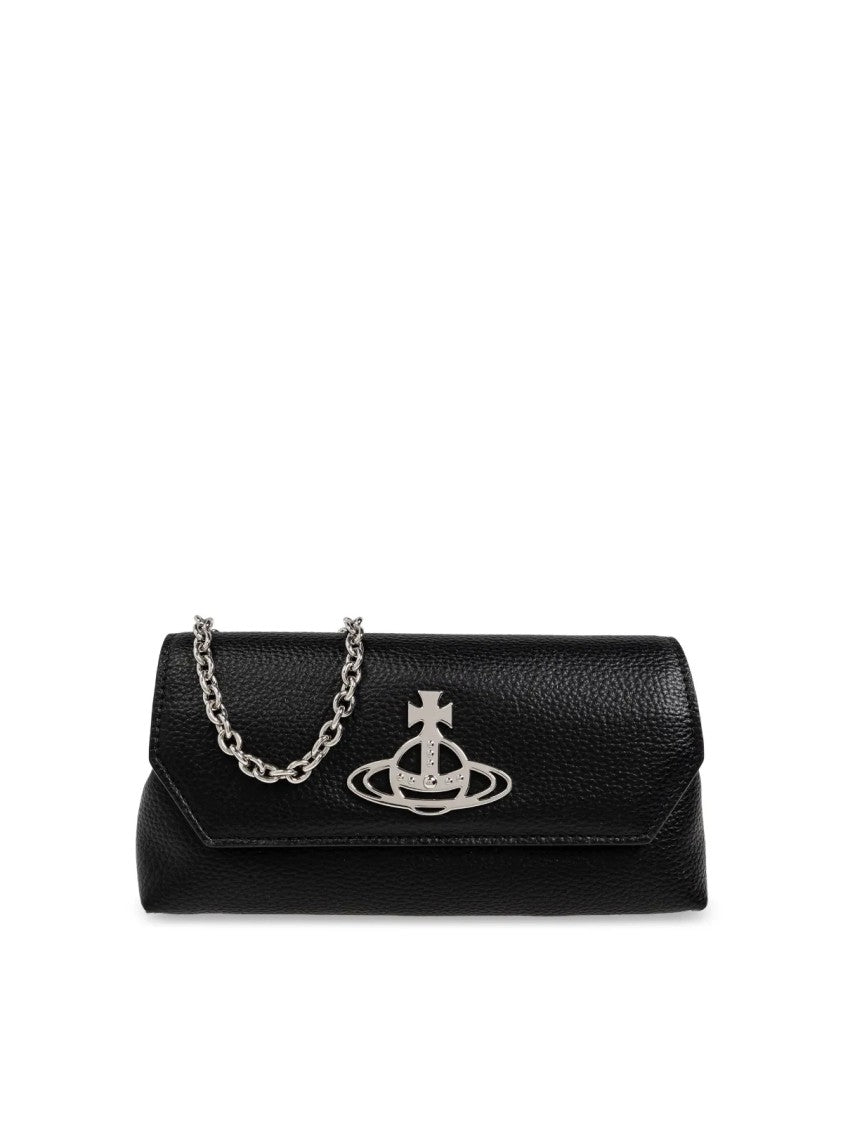 Vivienne Westwood Orb-Plaque Crossbody Clutch Bag