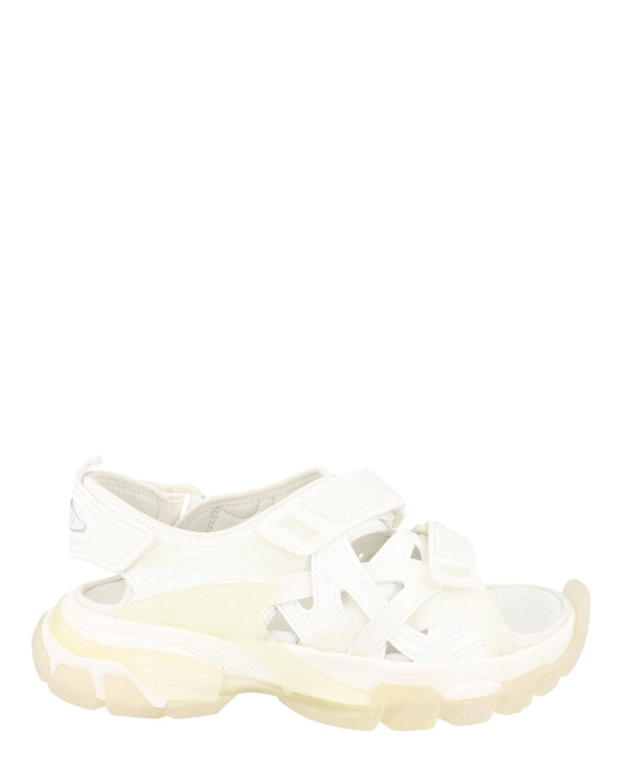 Balenciaga Sporty Caged Sandals With Chunky Sole And Embossed Branding