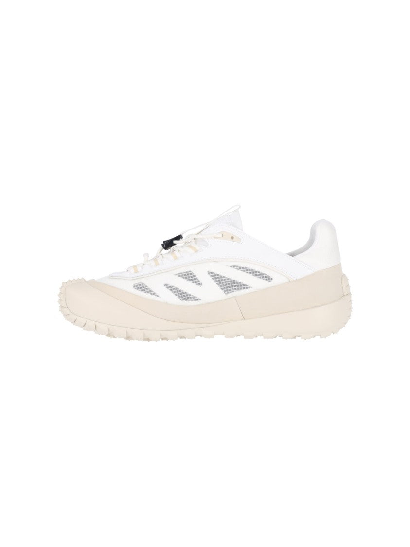 Moncler White Trailgrip Lp Fabric Sneakers