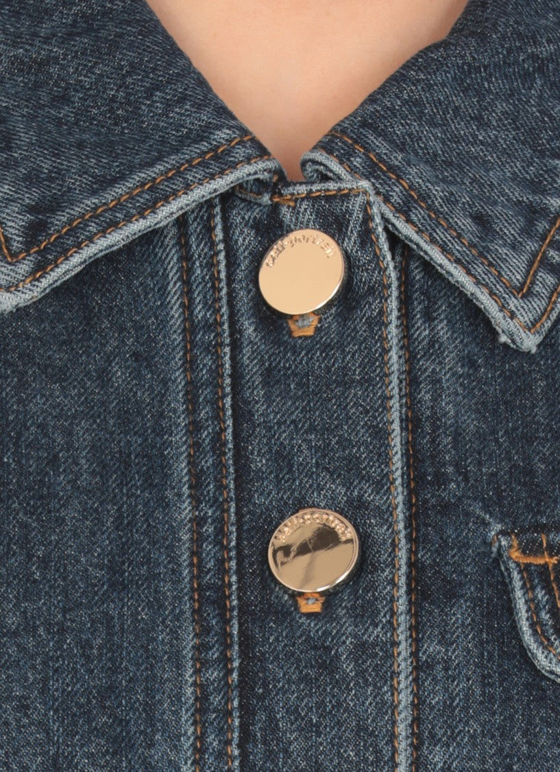 Self-Portrait Mini Dress With Classic Collar