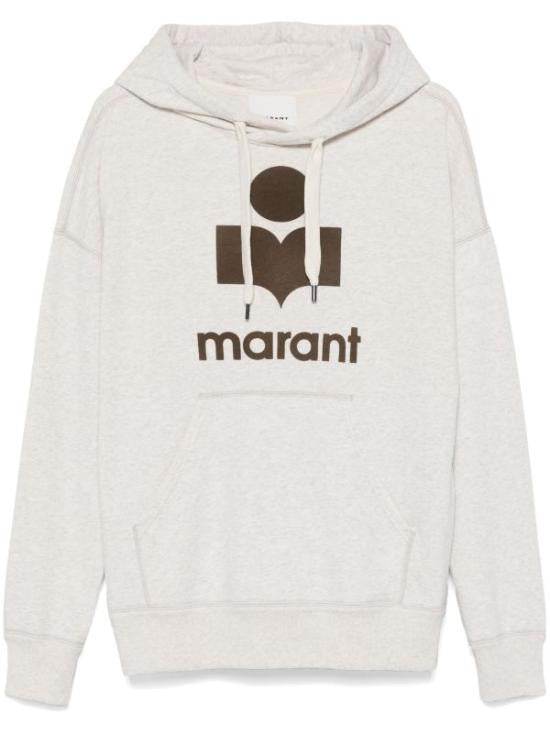 Isabel Marant Relaxed-Fit Hooded Sweatshirt With Bold Graphic Logo