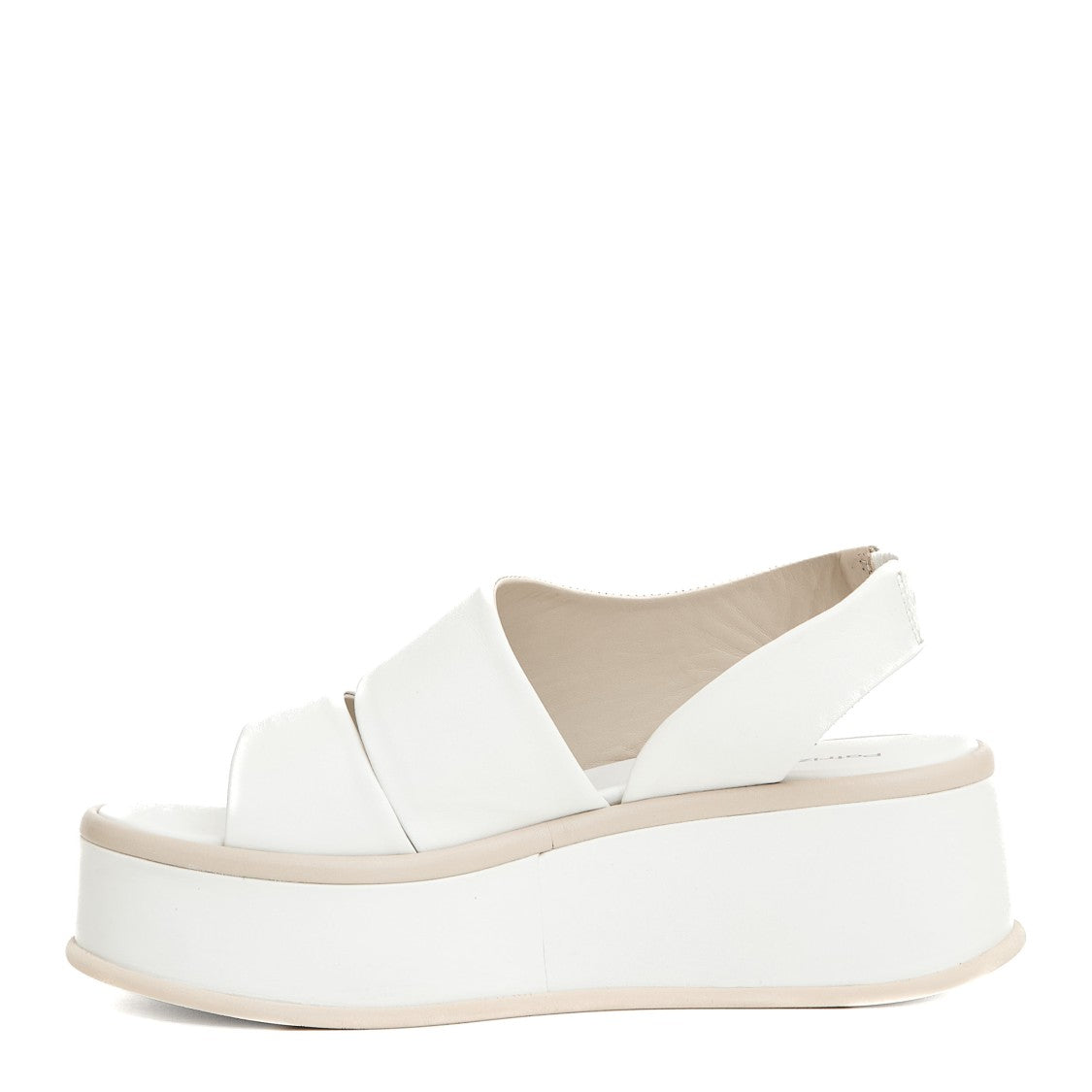 Patrizia Bonfanti 5Cm Wedge Sandal In White Leather