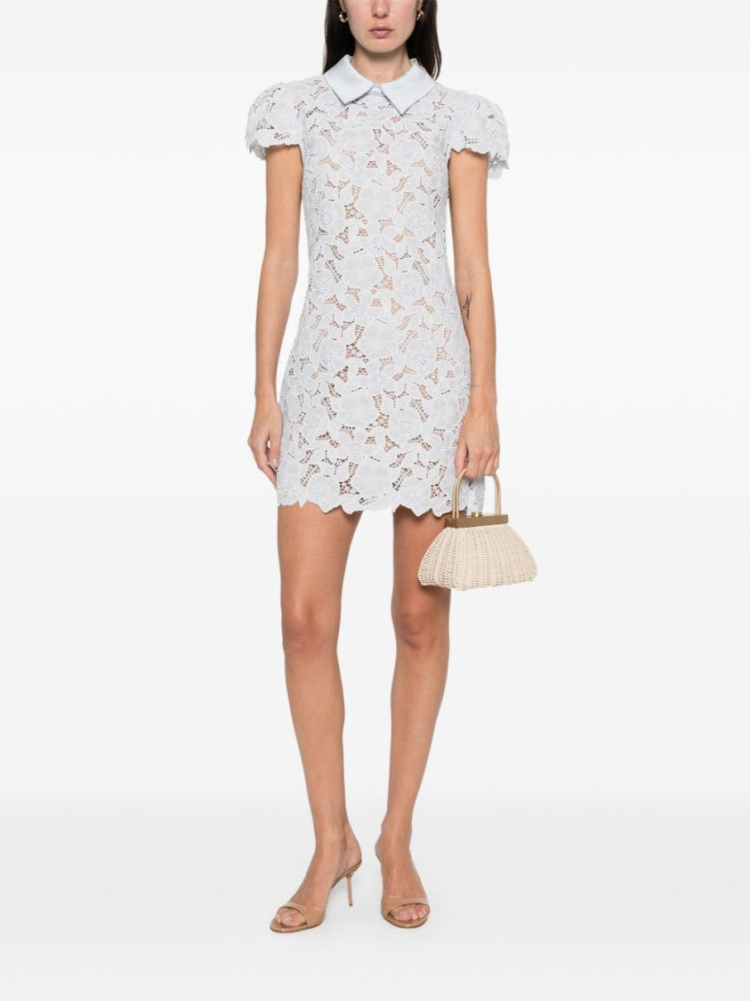 Self-Portrait Floral Lace Mini Dress