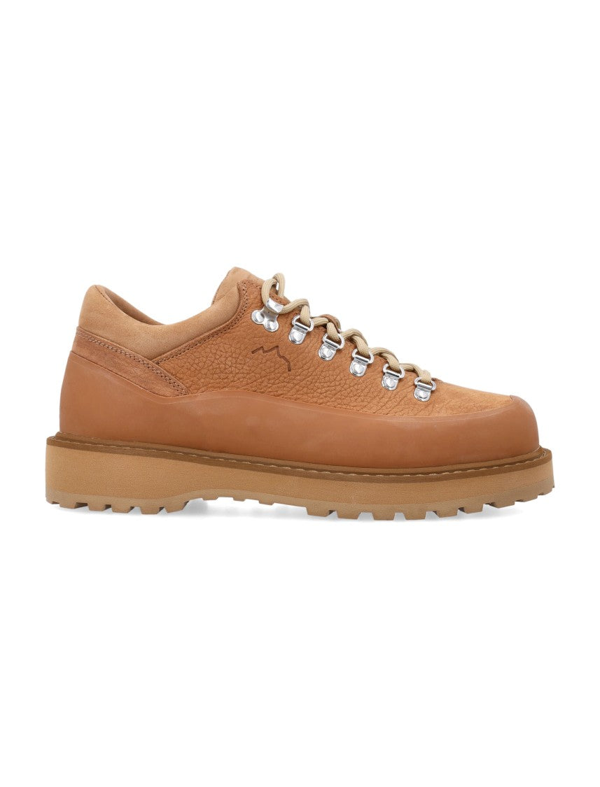 Diemme Cornaro Smooth Tan Leather Low-Top Shoes