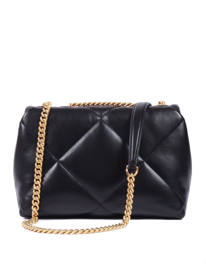 Tory Burch Black Kira Diamond Quilted Shoulder Bag