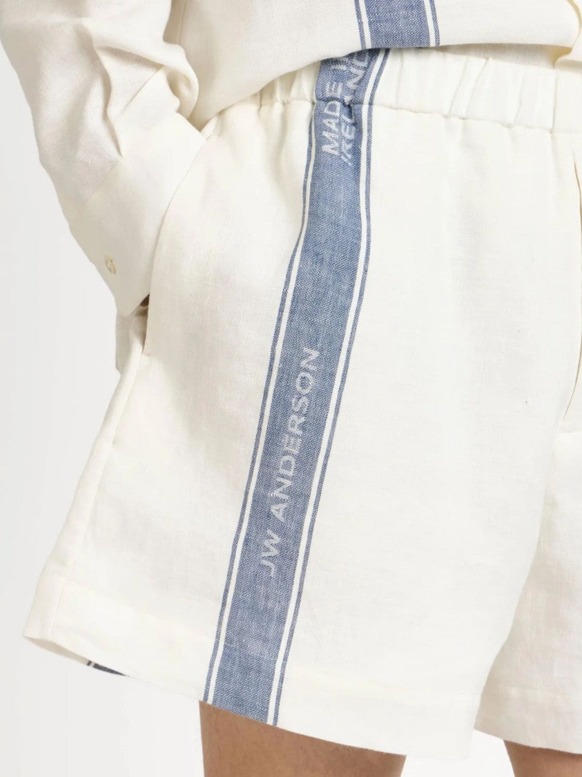 J. W. Anderson White Contrasting Stripe Shorts