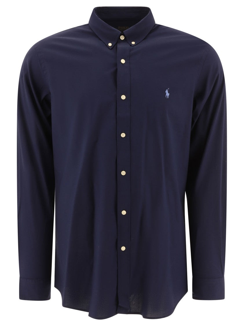 Polo Ralph Lauren Slim-Fit Stretch Poplin Shirt With Button-Down Collar