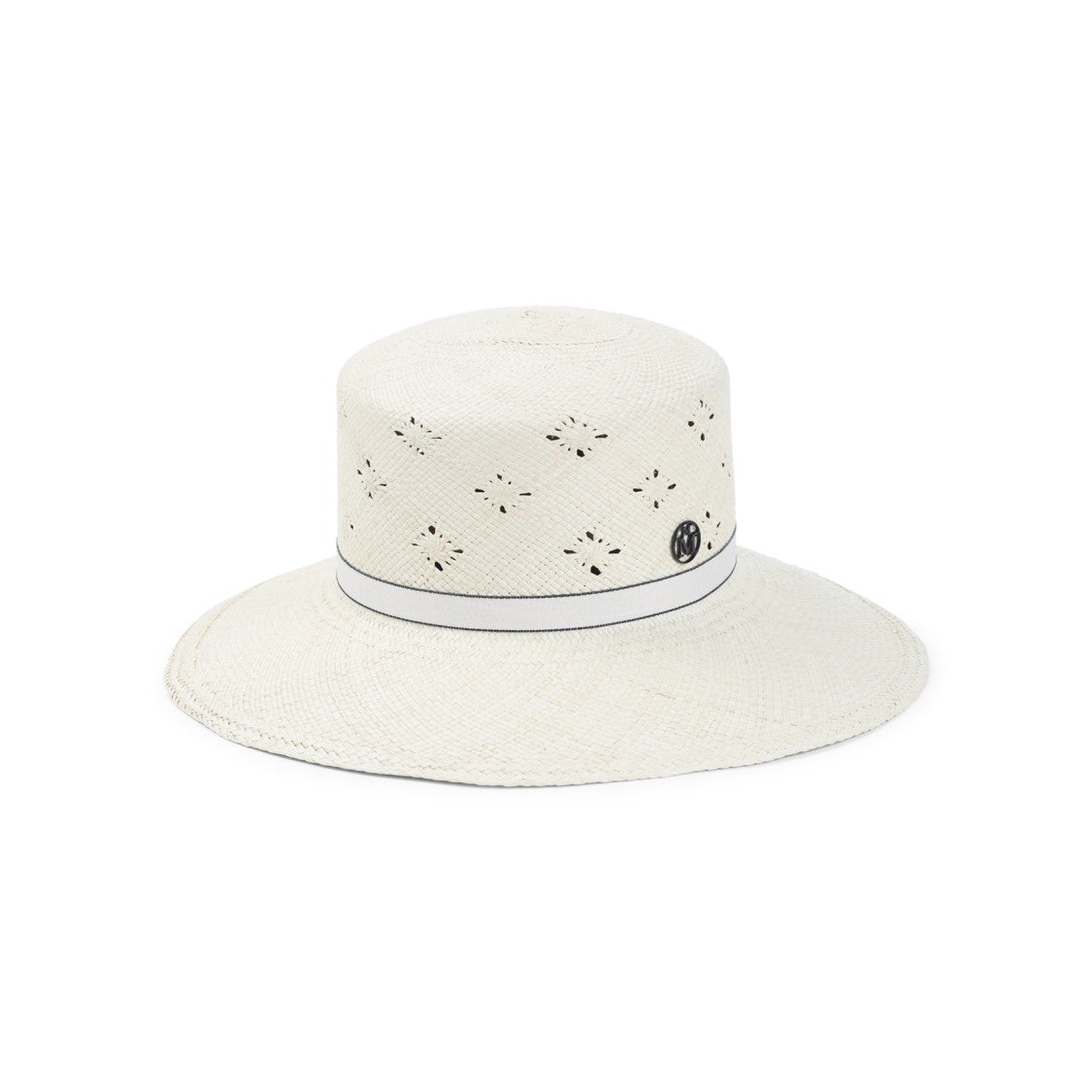 Maison Michel Perforated Wide-Brimmed Hat