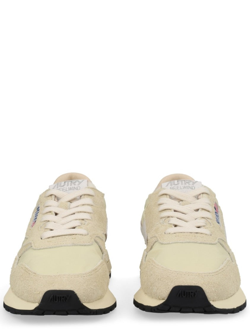 Autry Neutrals Reelwind Low Suede Overlay Sneakers