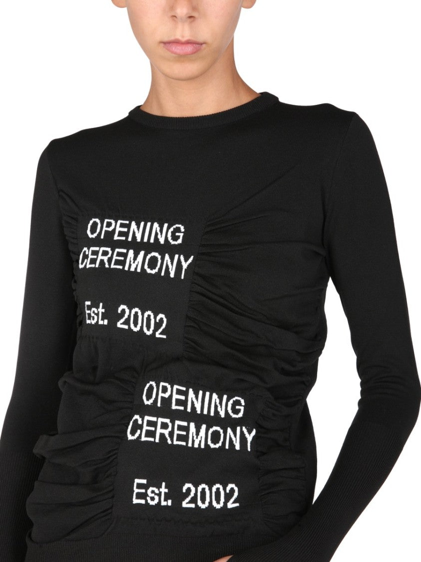 Opening Ceremony Fitted Crew Neck Sweater