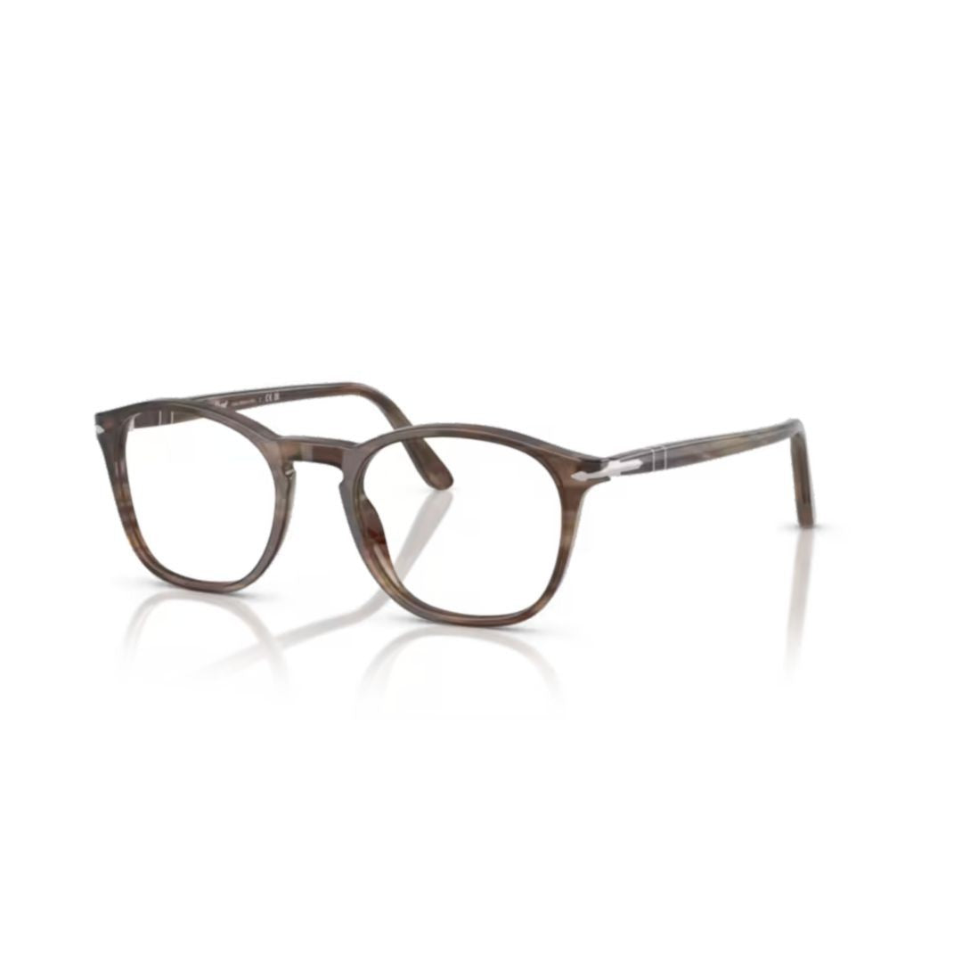 Persol 0Po3007v Rounded Acetate Sunglasses With Tortoiseshell Pattern