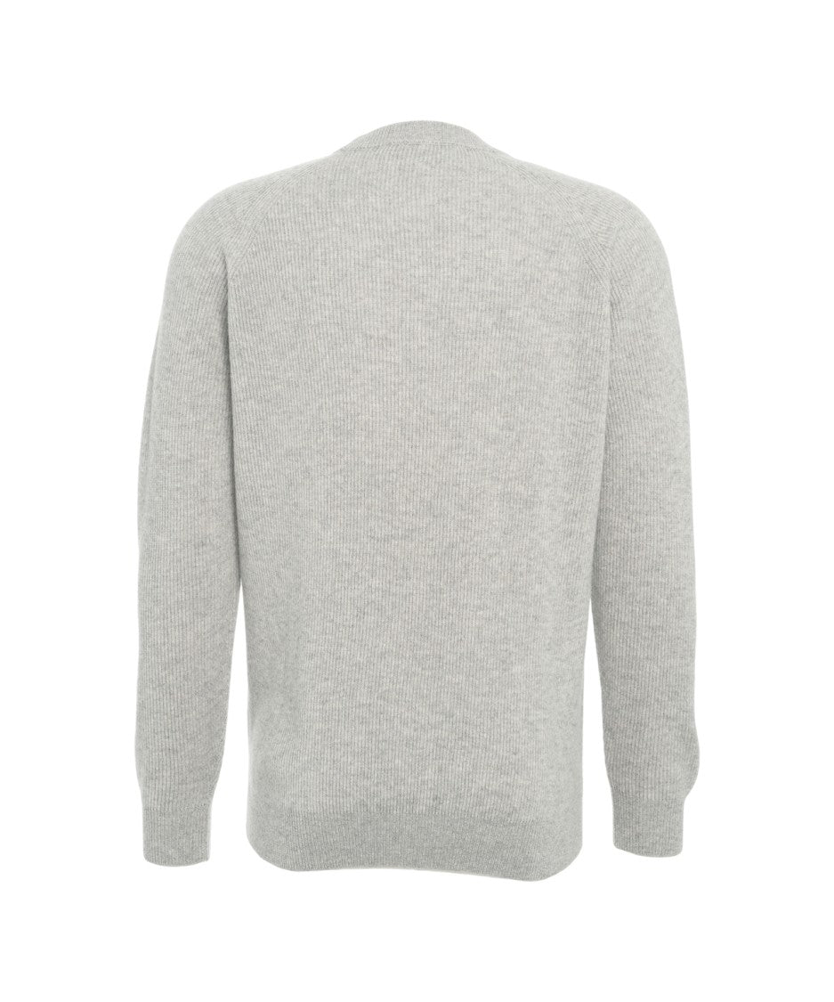 Gender Ribbed Knit Pullover With Classic Round Neckline And Timeless Silhouette