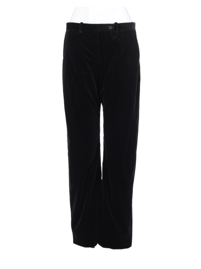 Khaite Black Mid-Rise Five-Pocket Straight-Leg Jeans