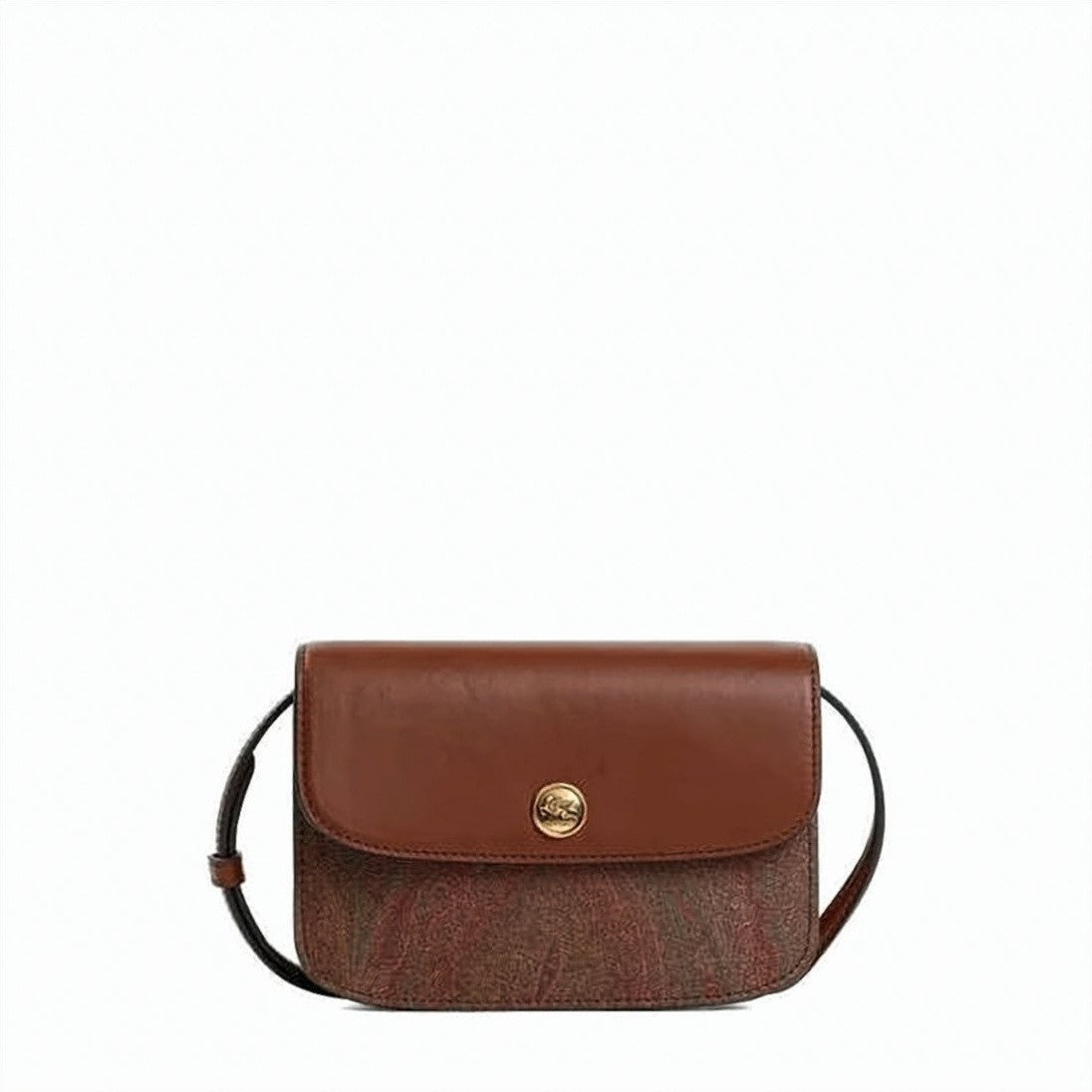 Etro Structured Rectangular Crossbody Bag With Paisley Fabric