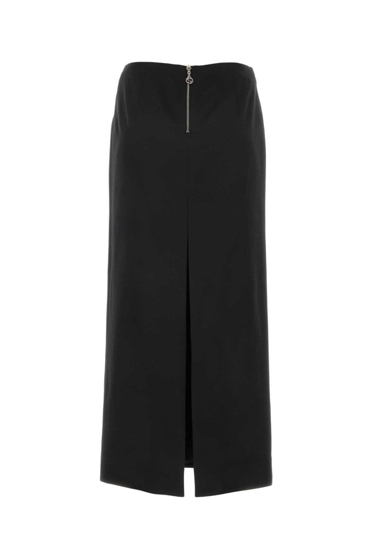 Gucci Black Satin Skirt