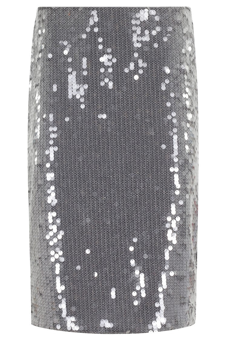 Rotate Net Sequin Midi Skirt