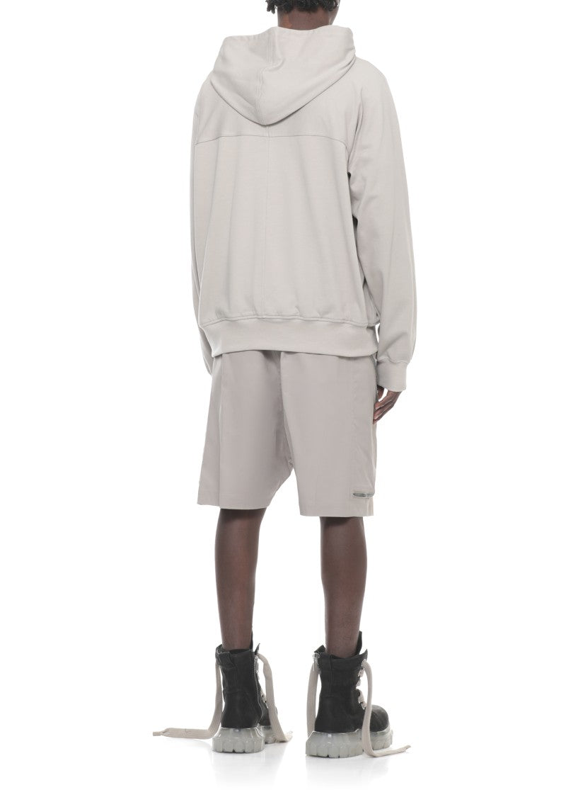 Rick Owens Beige Windbreaker Zip Hoodie