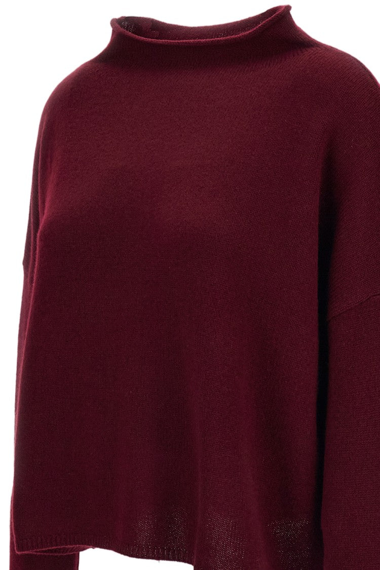 Lisa Yang Red Sandy Heavy-Knit Cashmere Sweater