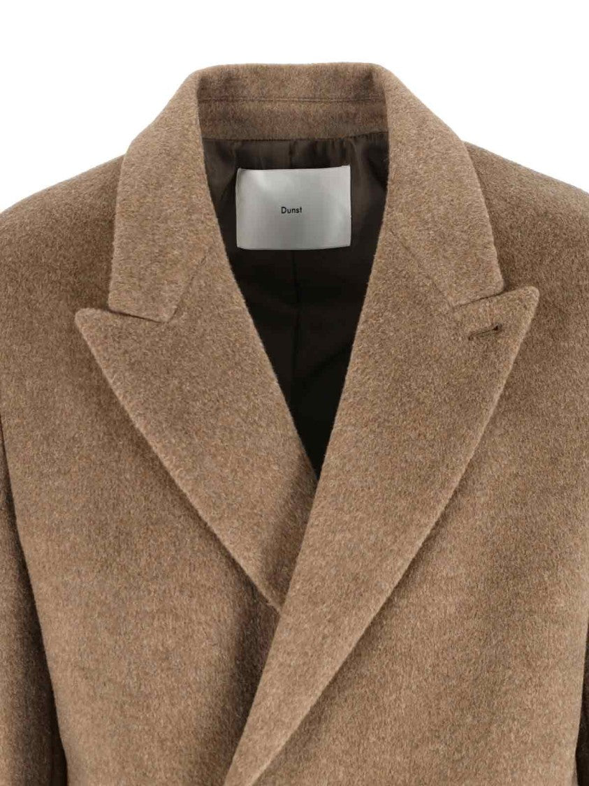 Dunst Single-Breasted Coat – Brown