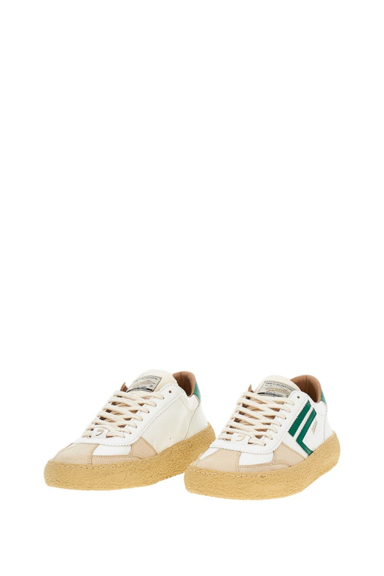 Puraai Panelled Vegan Leather Low-Top Sneakers