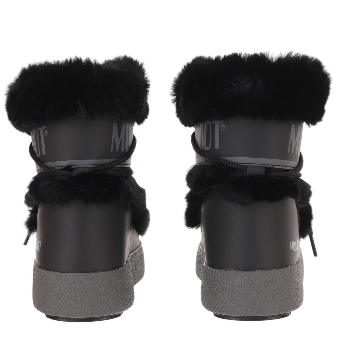 Moon Boot Ltrack Tube Faux Fur Ankle Boots With Thermoplastic Rubber Midsole