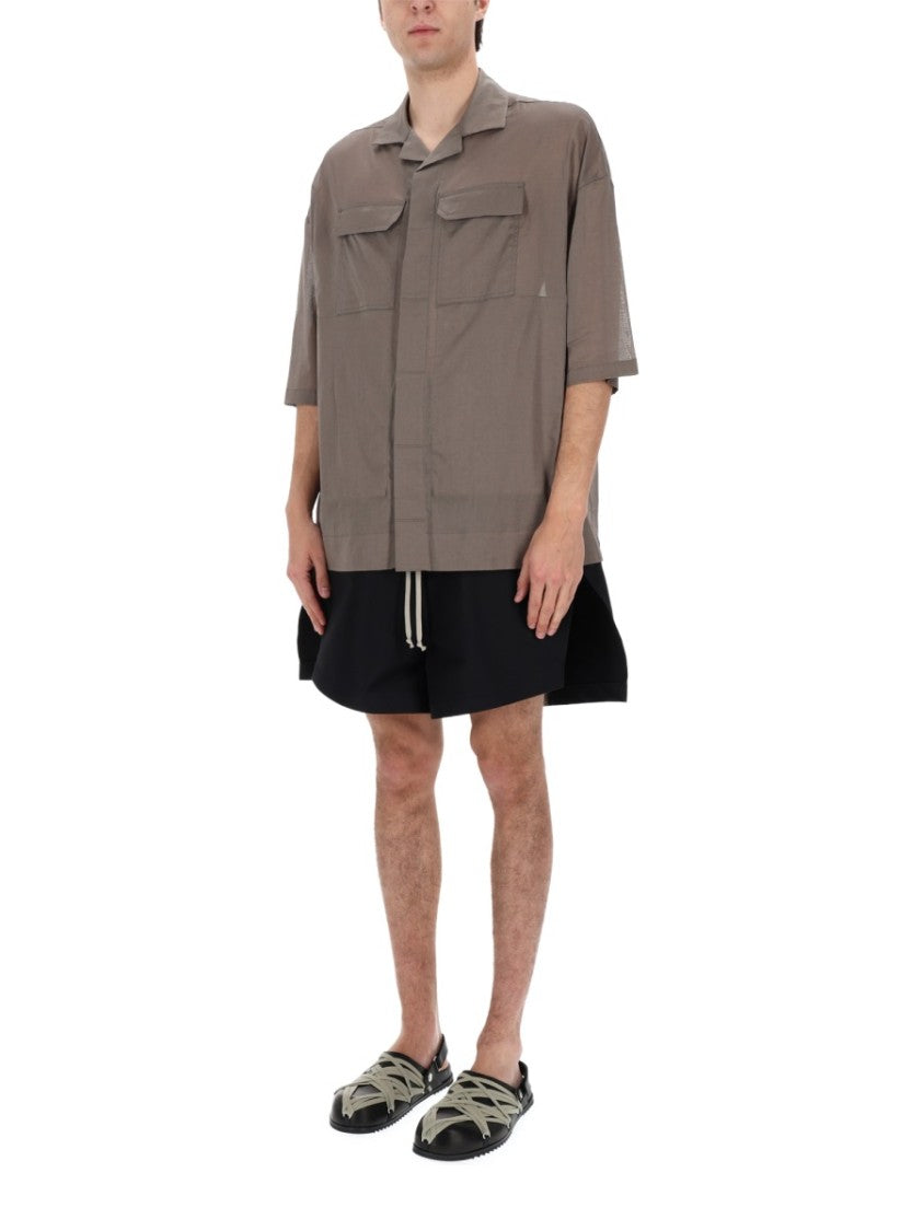 Rick Owens Black Faun Boxers Utilitarian Cotton Shorts