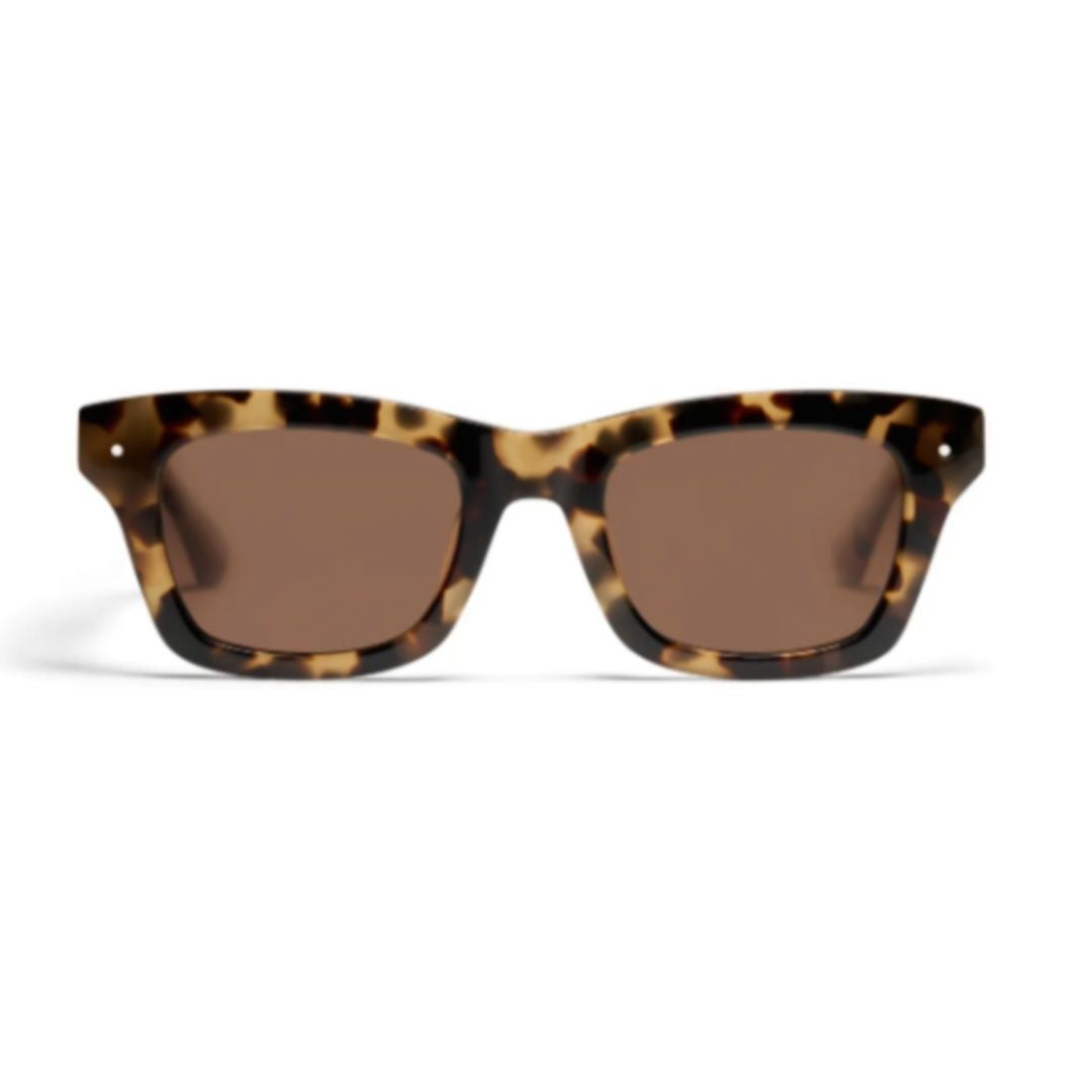 Peter And May Vaillant Tortoise Shell Rectangular Sunglasses With Acetate Frame