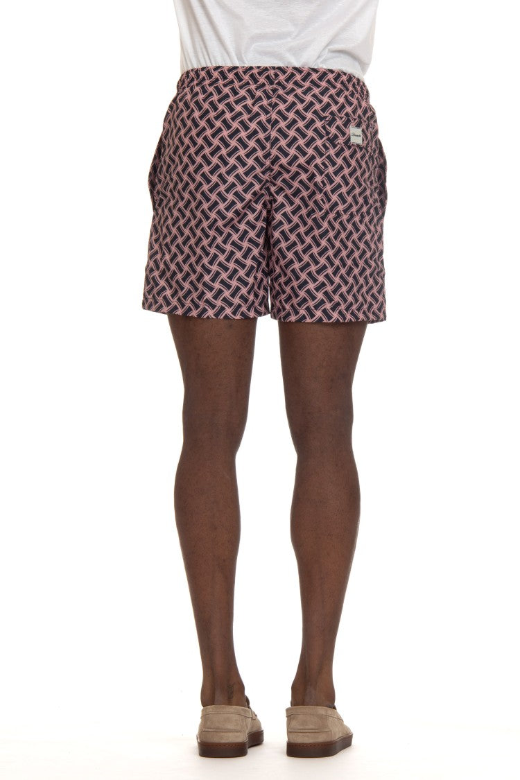Drumohr Macro Biscottino Quick-Dry Nylon Swimwear