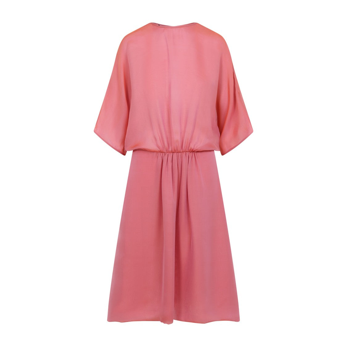 Giorgio Armani Pink Silk Midi Dress