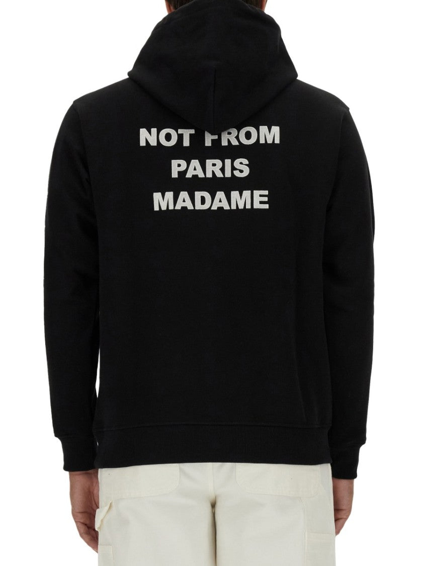Drôle De Monsieur Slogan Not From Paris Hoodie